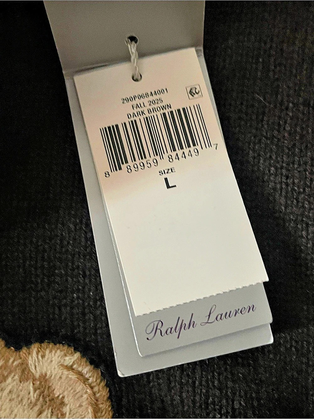 Polo Ralph Lauren Purple Label Fall 2025 Bear Sweater - Picture 4 of 6